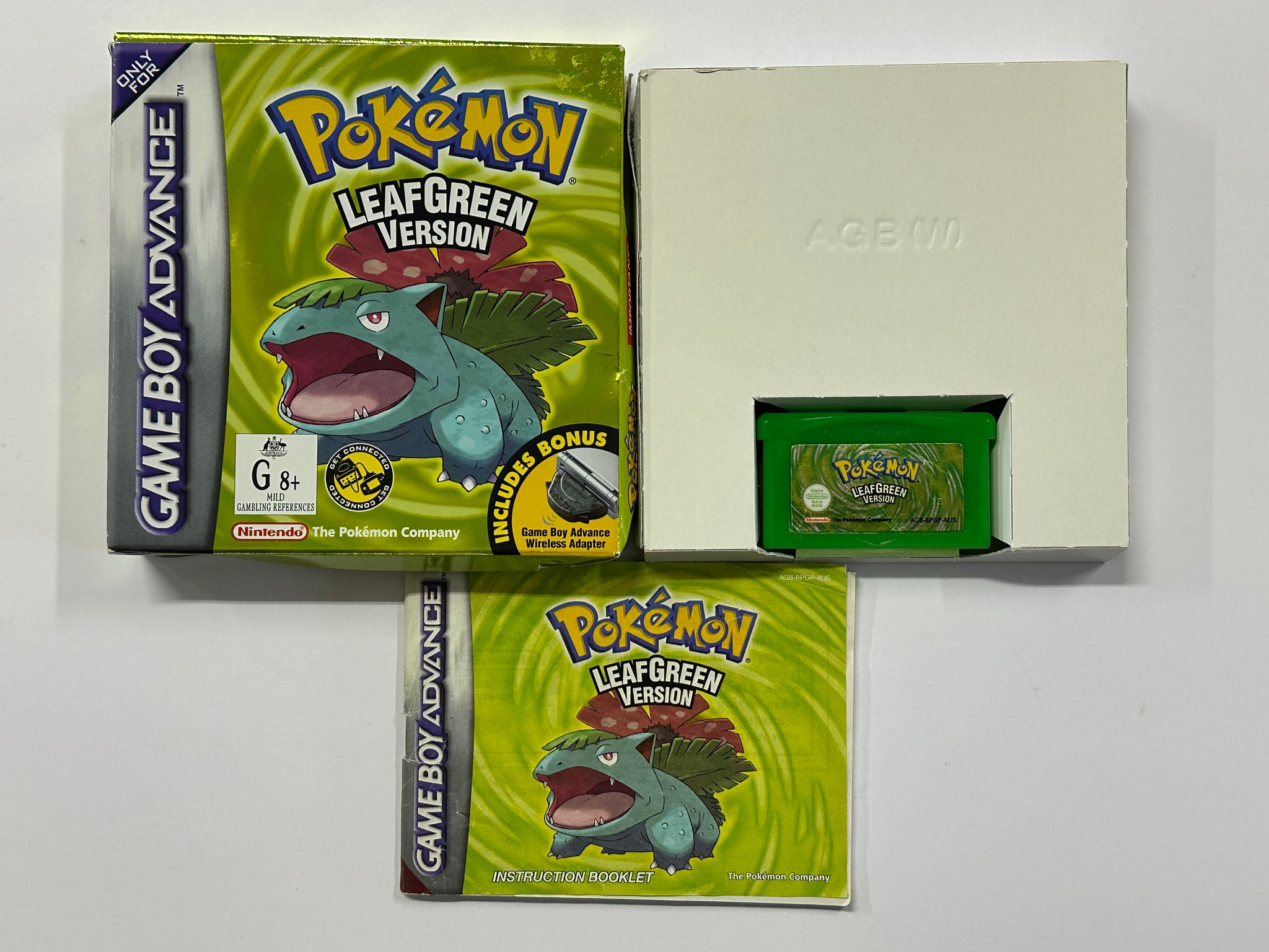 Pokemon Leaf Green Complete In Box