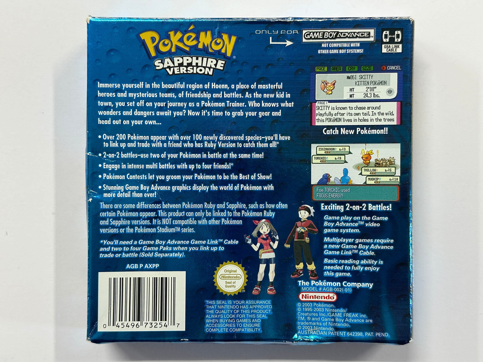 Pokemon Sapphire Complete In Box