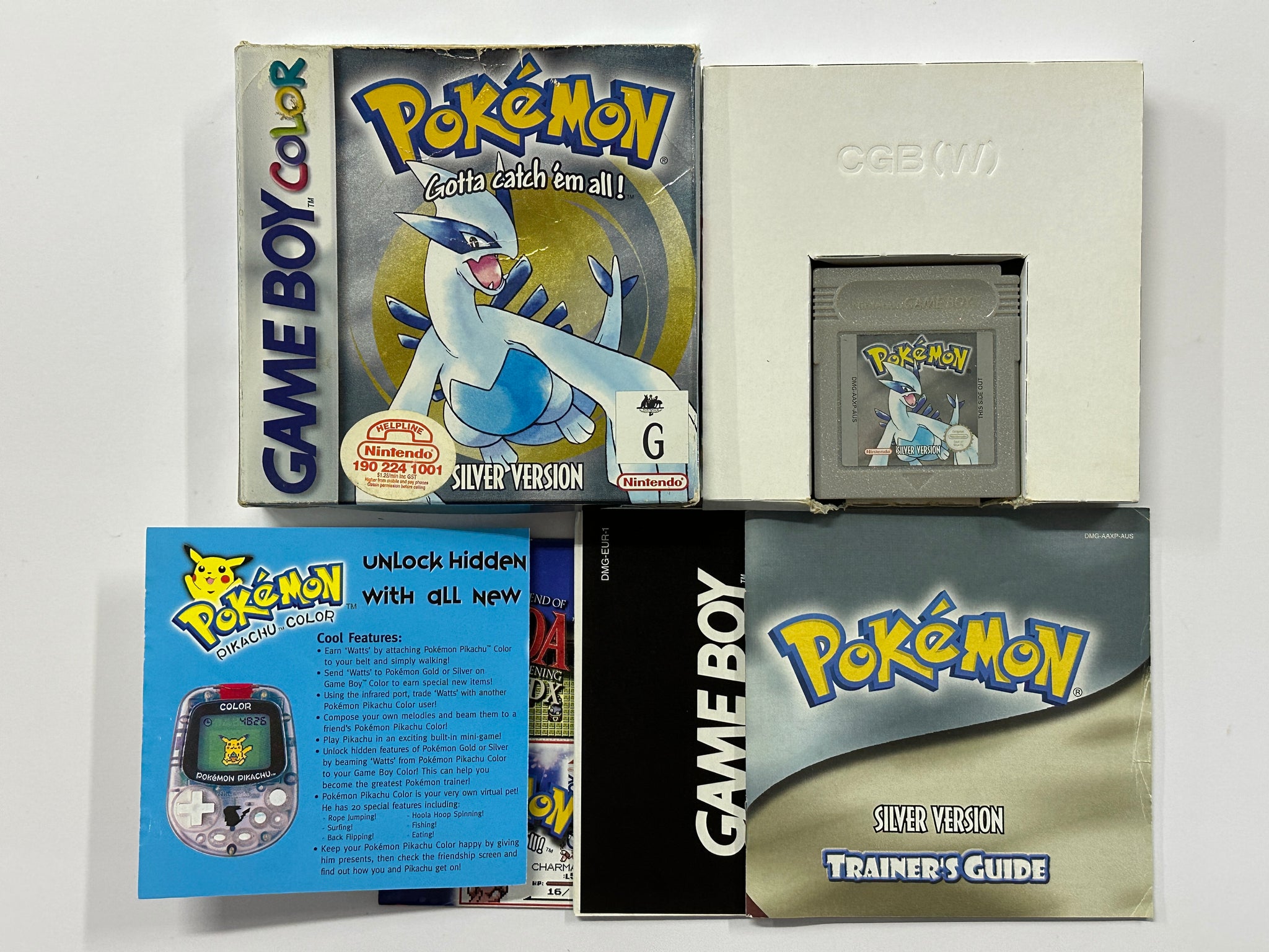 Pokemon Silver Complete In Box