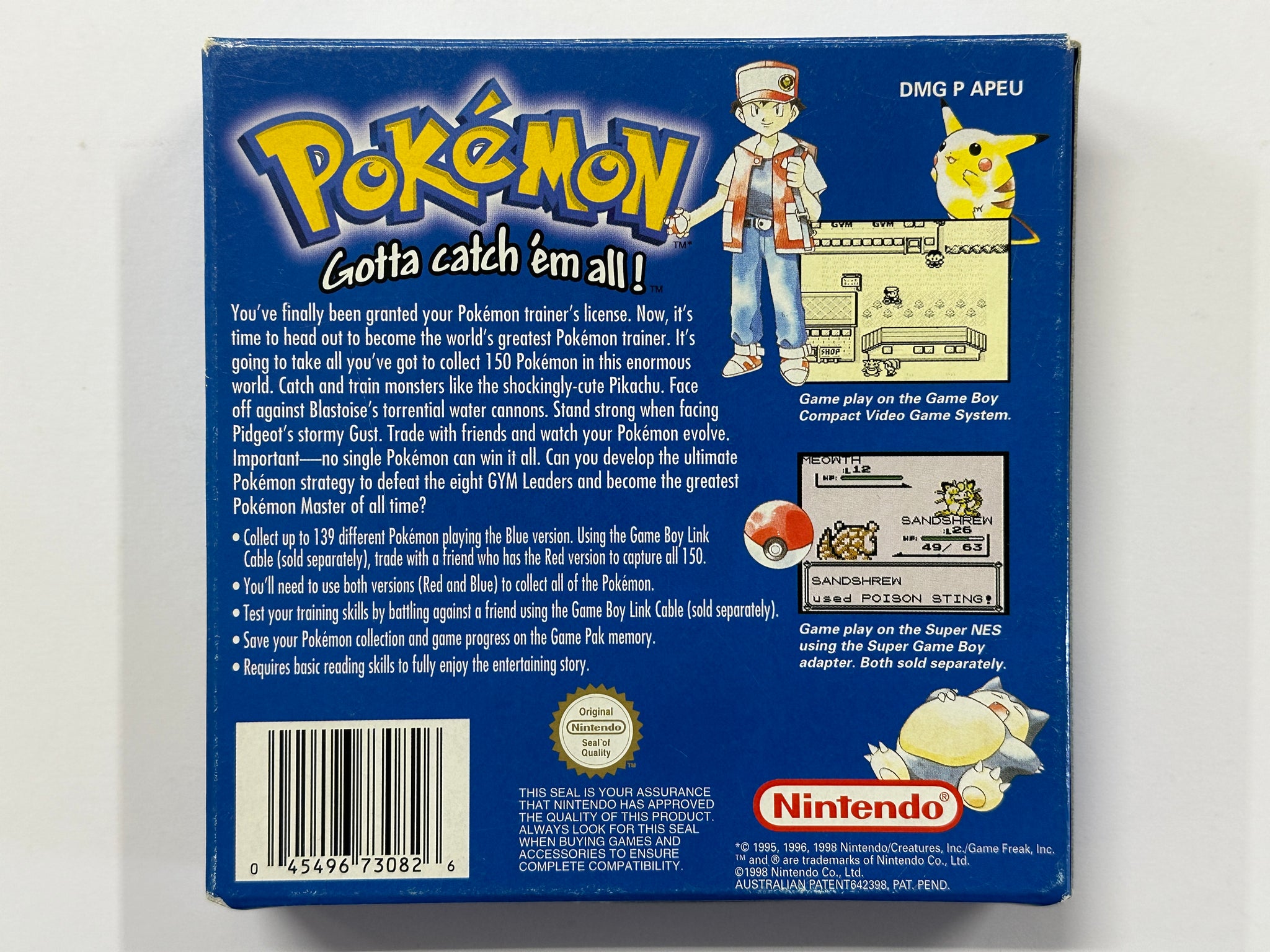 Pokemon Blue In Original Box