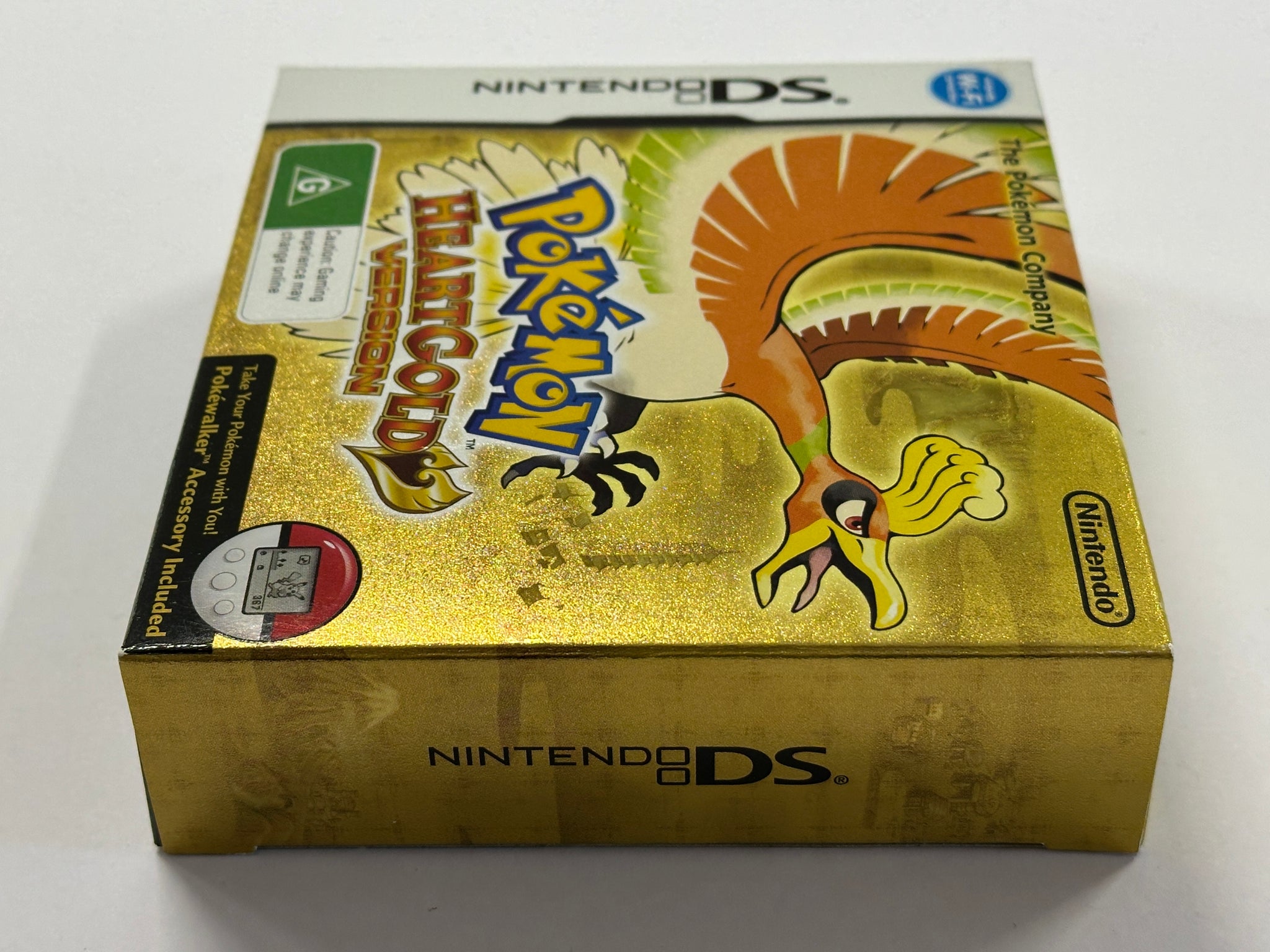 Pokemon Heart Gold Complete In Original Case with Outer Box and Poke Walker