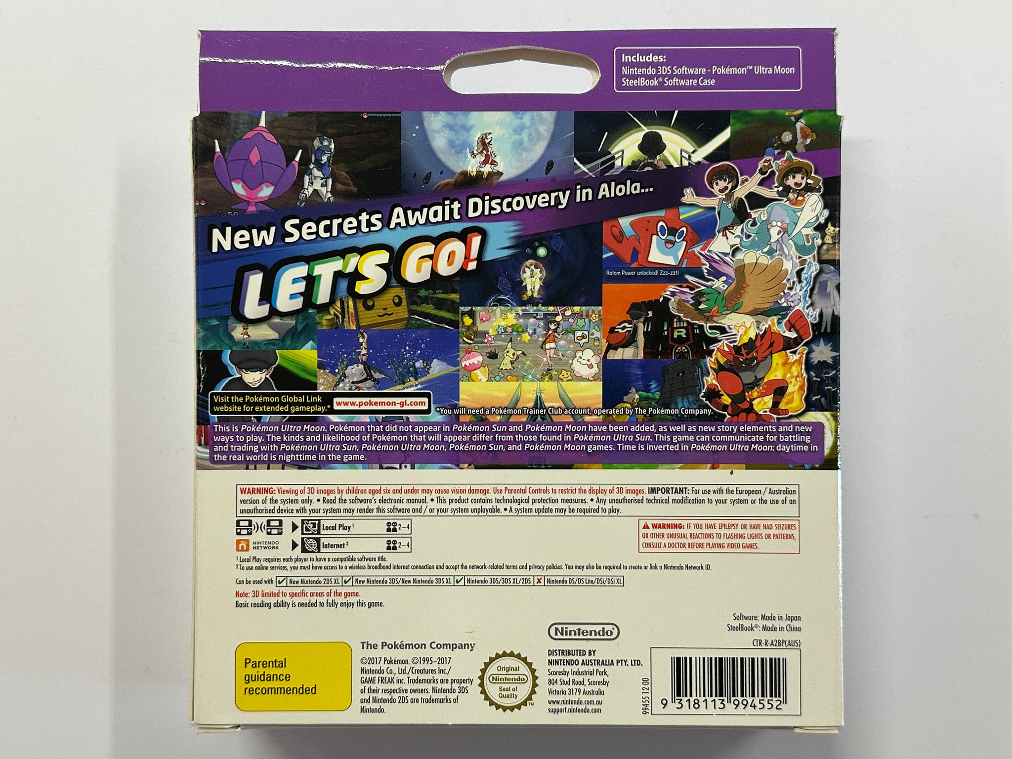 Pokemon Ultra Moon Fan Edition Complete In Box