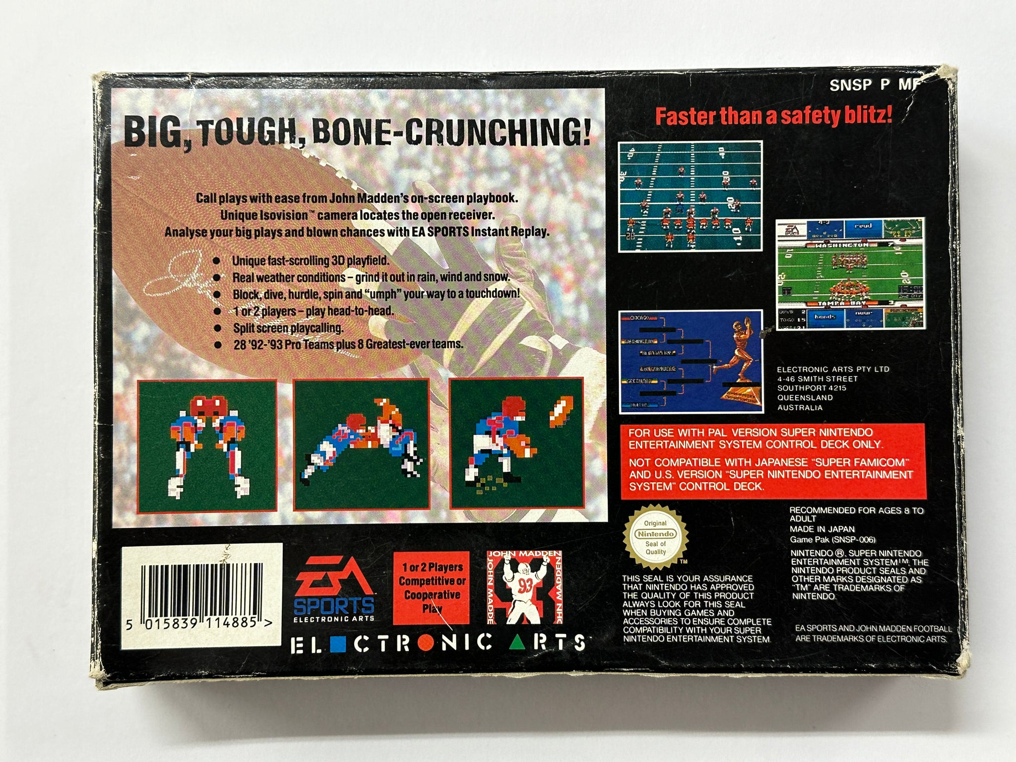 John Madden Football 93 Complete In Box