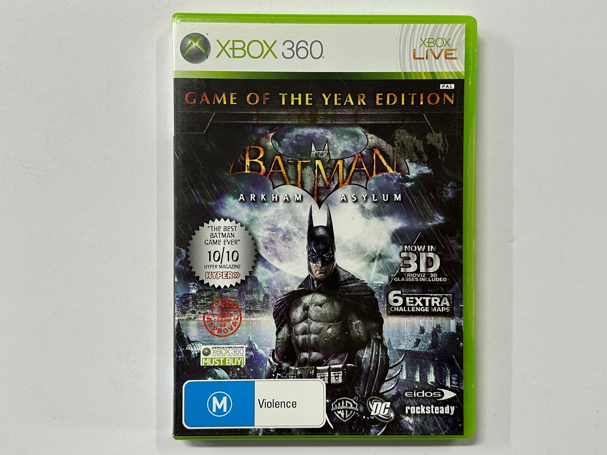 Batman Arkham Asylum GOTY Edition In Original Case