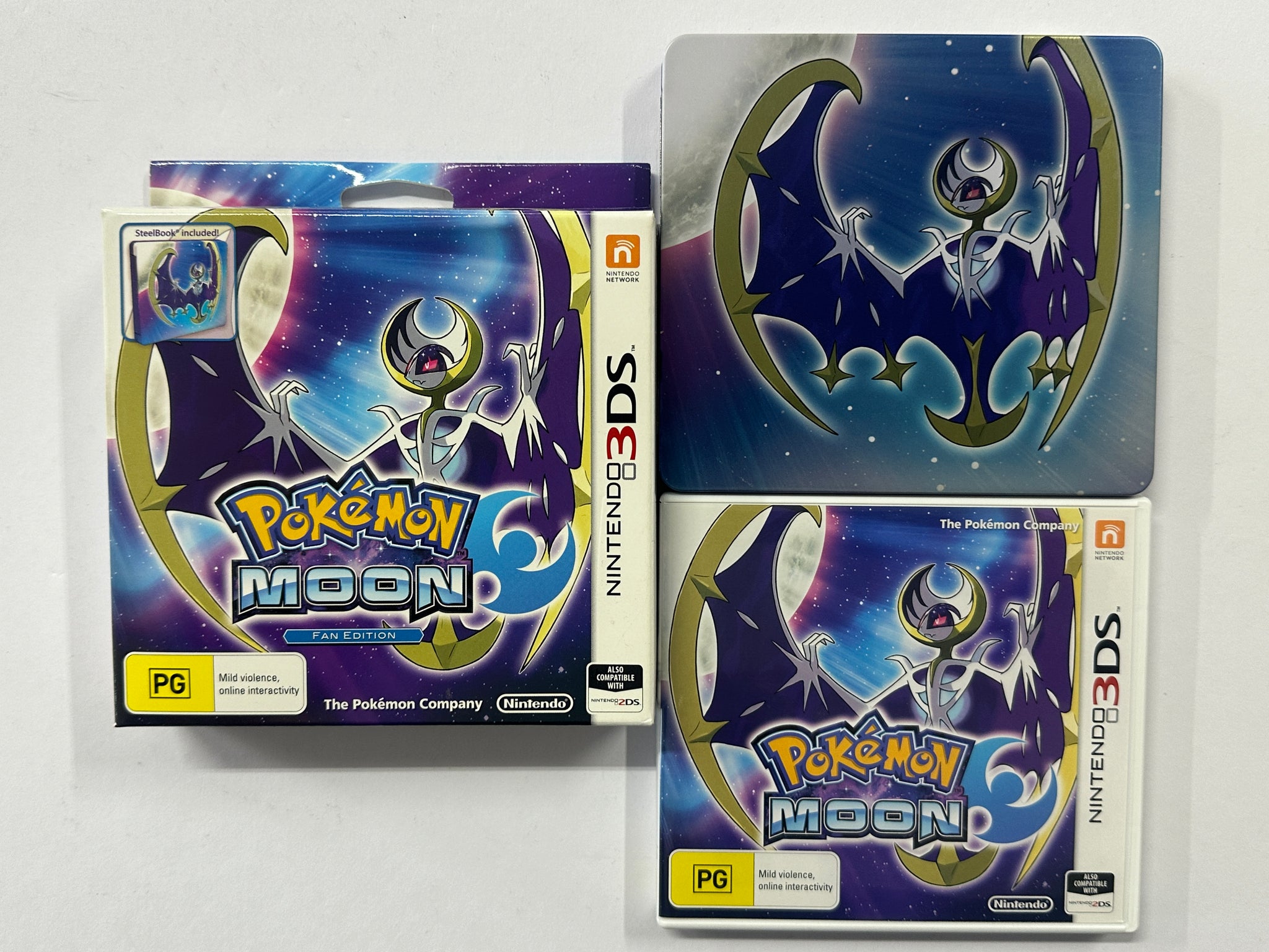 Pokemon Moon Fan Edition Complete In Box