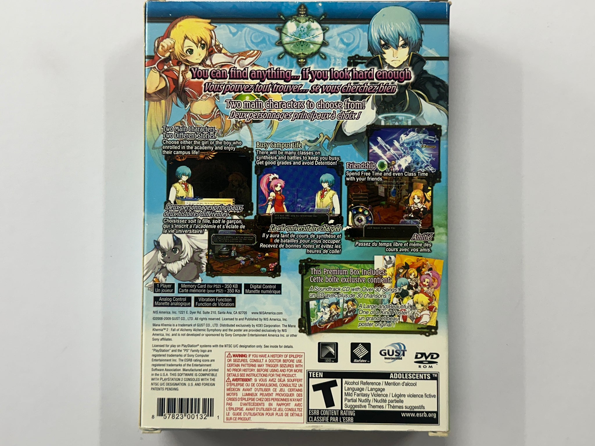 Mana Khemia 2 Fall Of Alchemy Limited Collectors Premium Edition NTSC Complete In Box