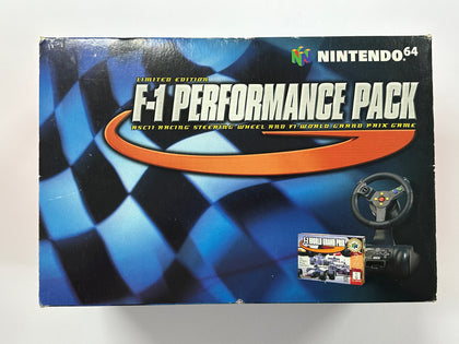 Limited Edition F1 Performance Pack ASCII Nintendo 64 N64 Steering Wheel Controller Bundle In Original Box