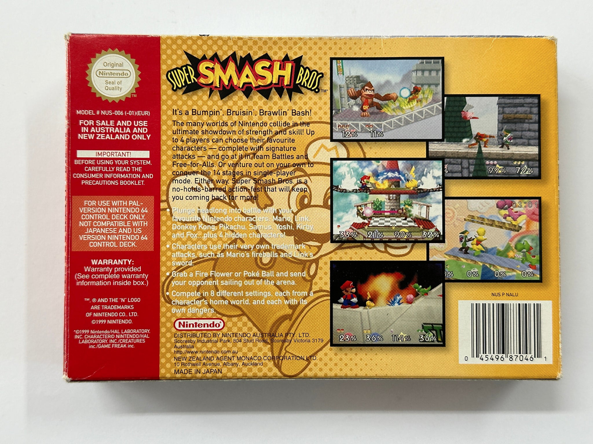 Super Smash Bros Complete In Box