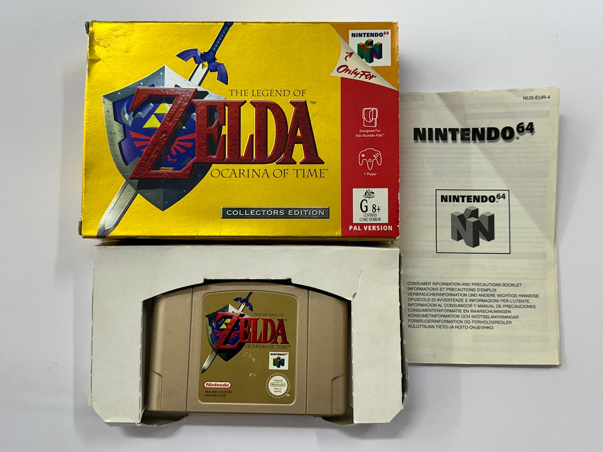 The Legend Of Zelda Ocarina Of Time In Original Box