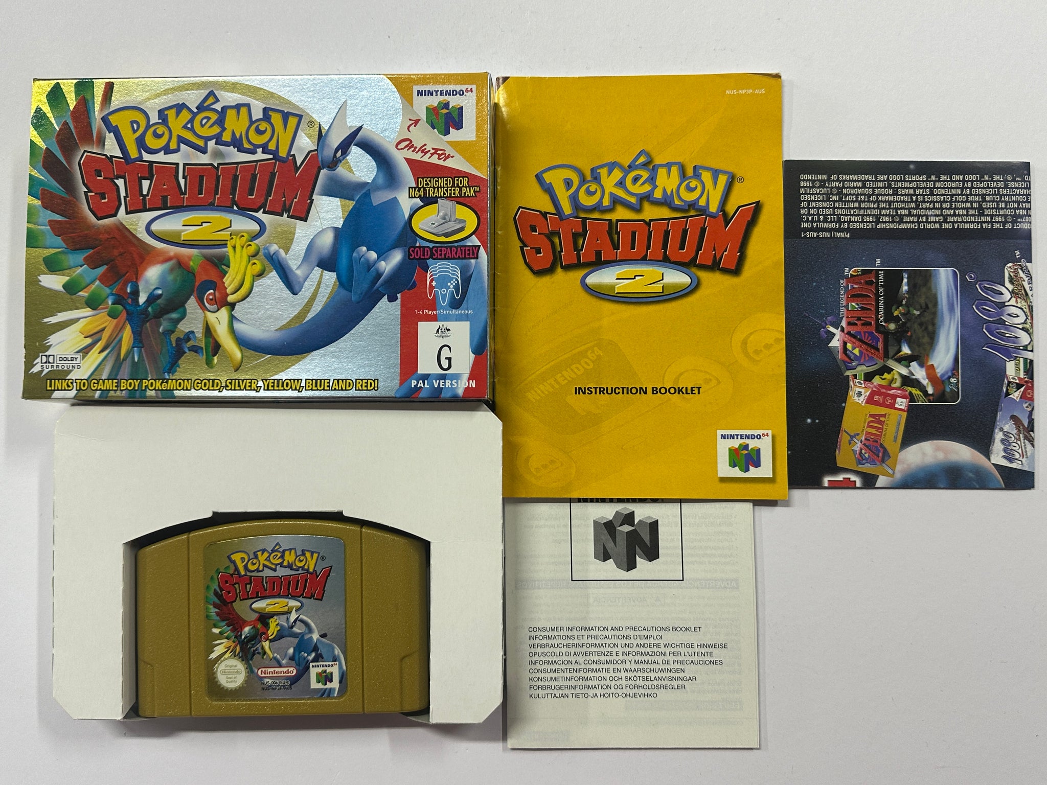 Pokemon Stadium 2 Complete In Box
