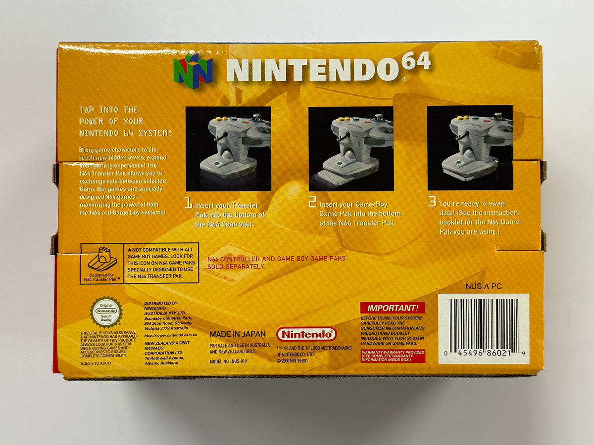 Nintendo 64 Transfer Pak Complete In Box The Game Experts