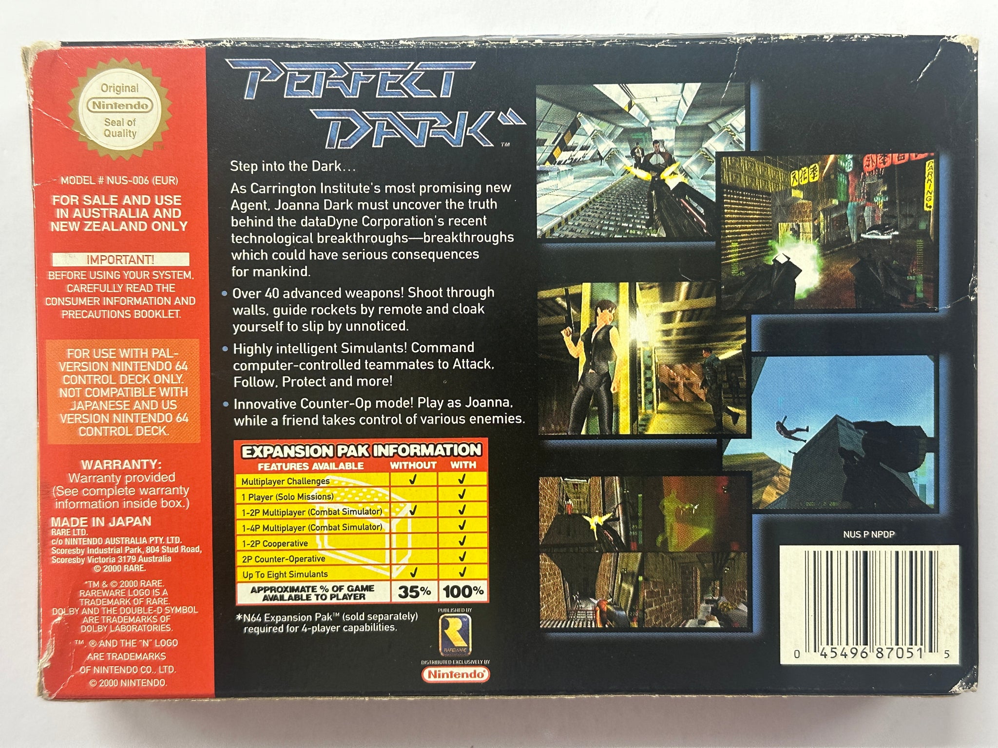 Perfect Dark Complete In Box