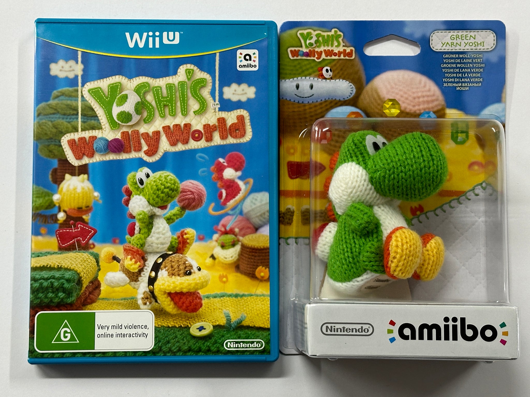 Yoshis Woolly World Amiibo Bundle Complete In Box