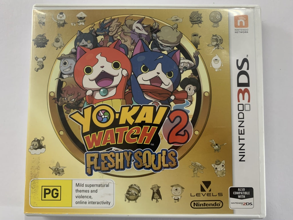 Yo Kai Watch 2 Fleshy Souls Complete In Original Case