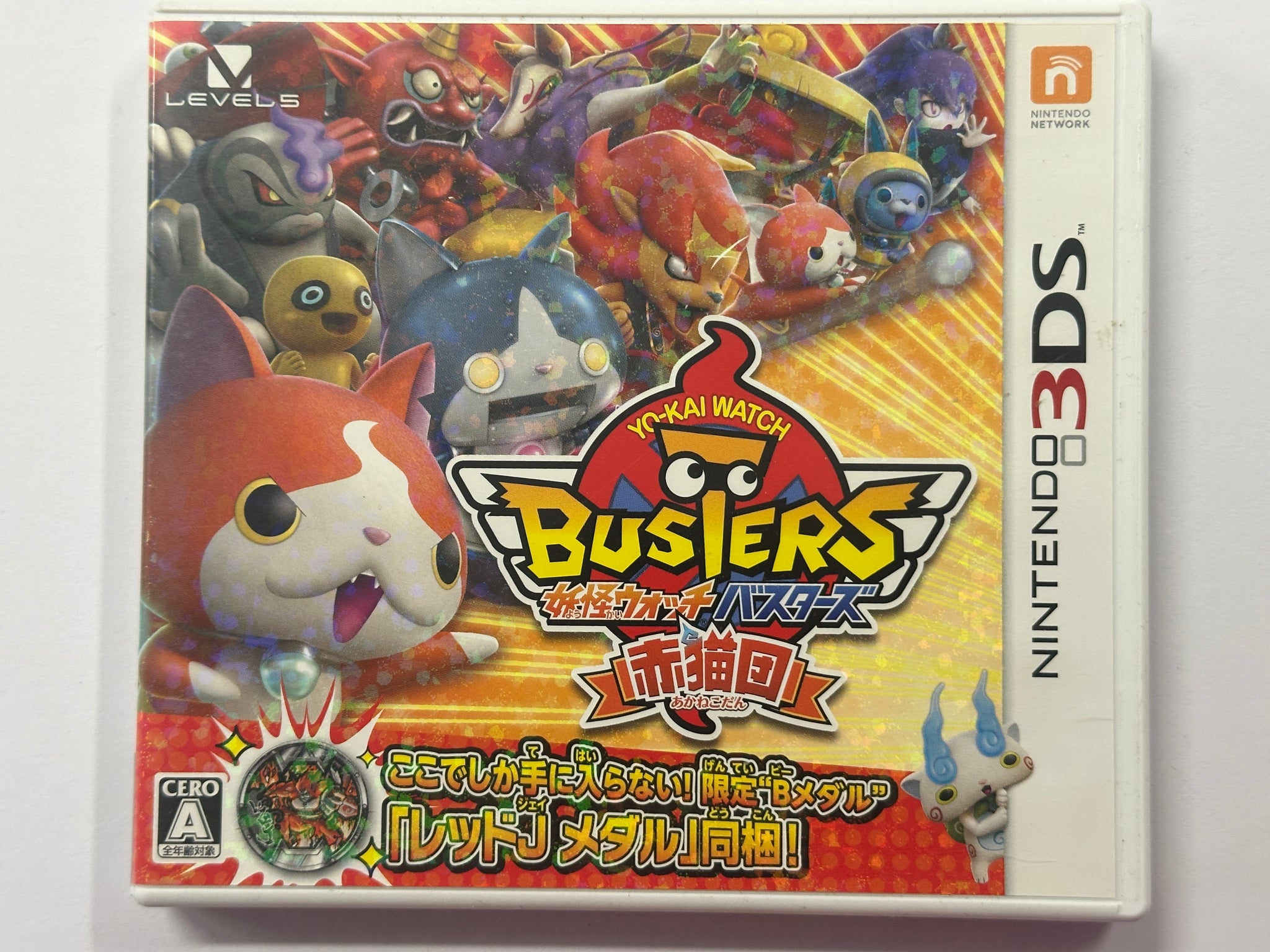 Yo Kai Watch Busters Red Cat Team NTSC-J Complete In Original Case