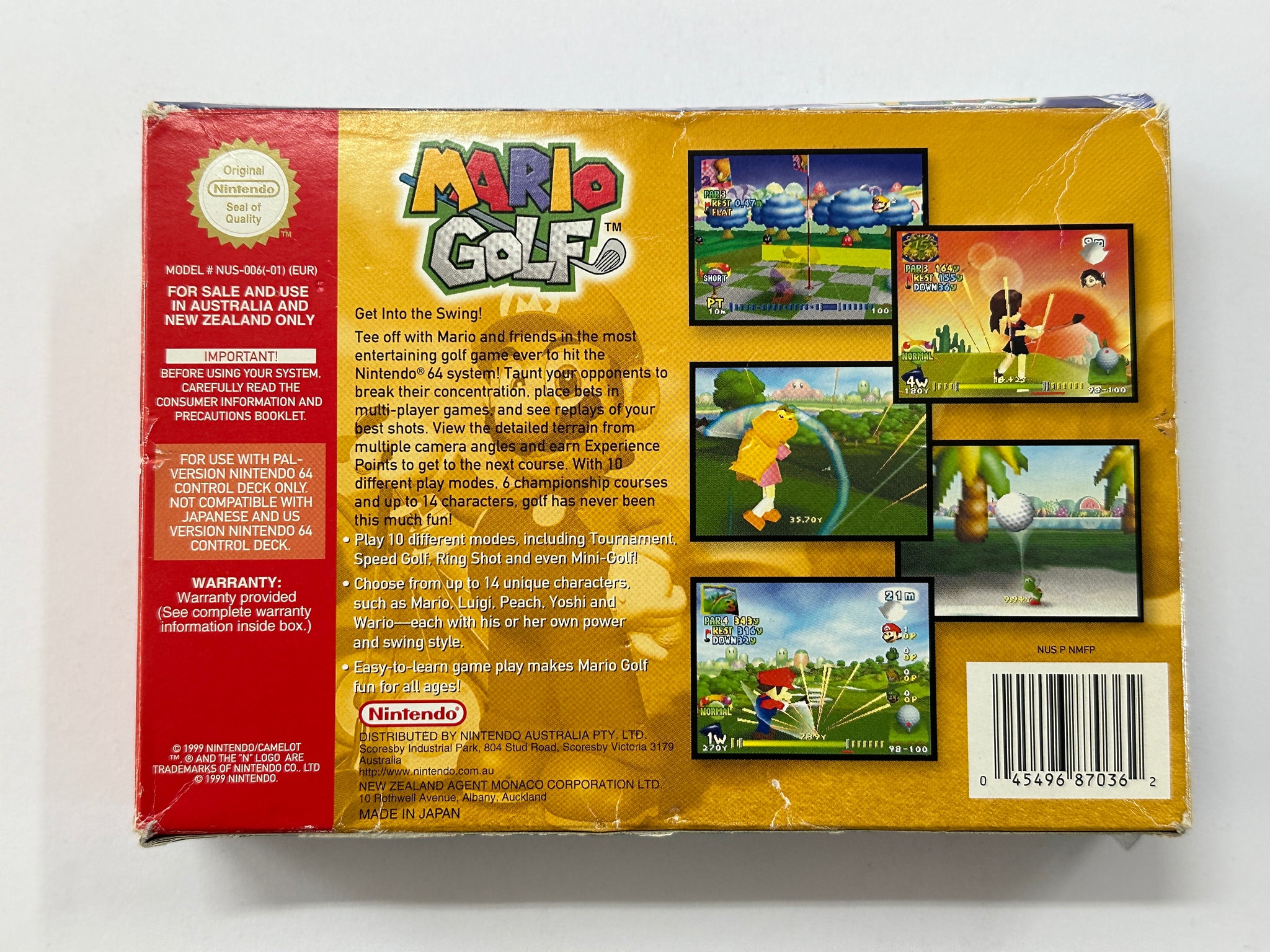 Mario Golf In Original Box
