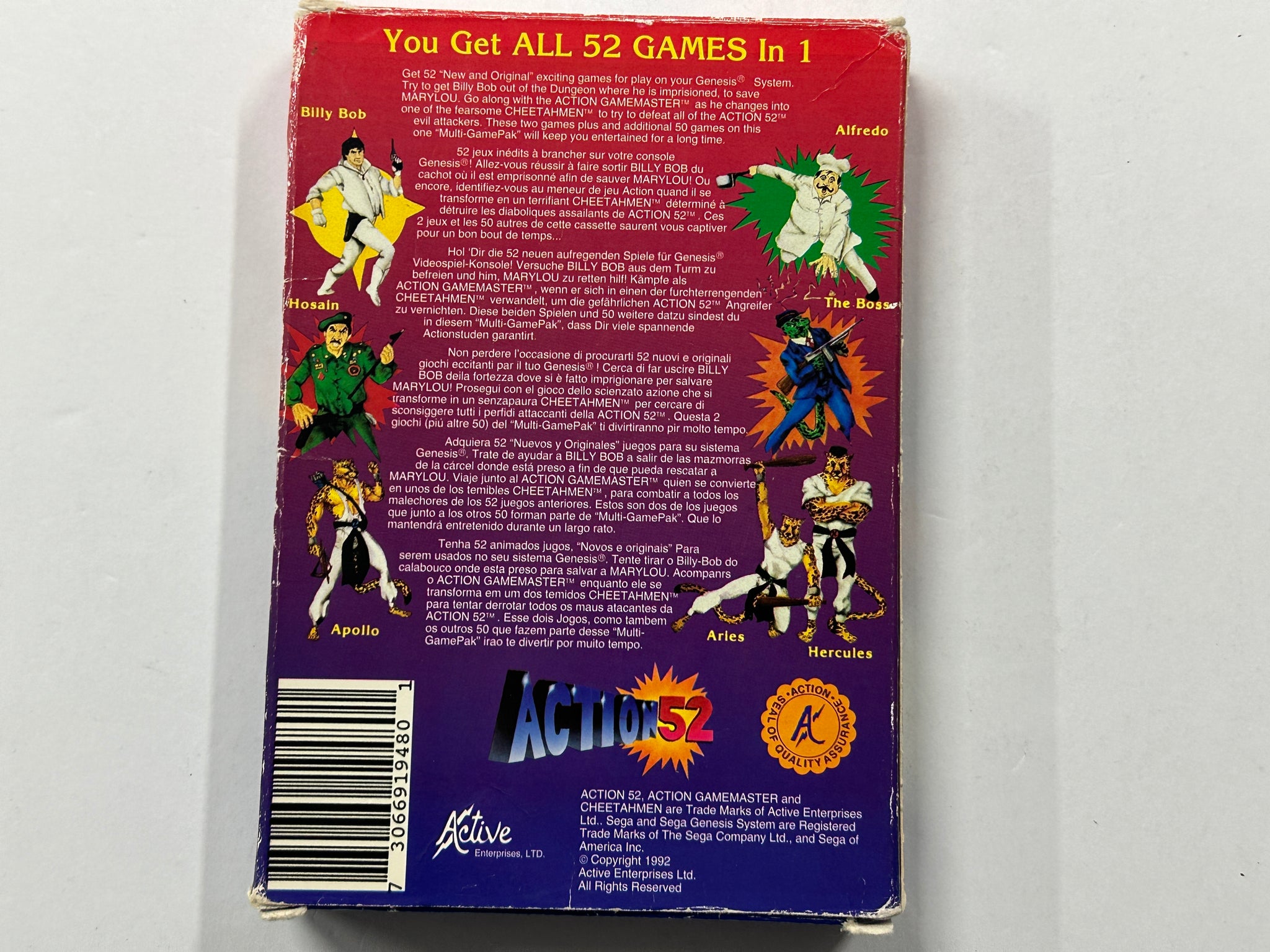 Action 52 Complete In Box