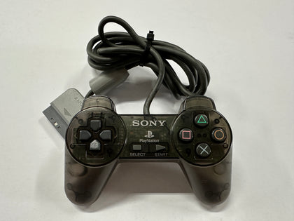 Genuine Sony PlayStation 1 Smoke Clear Black Controller