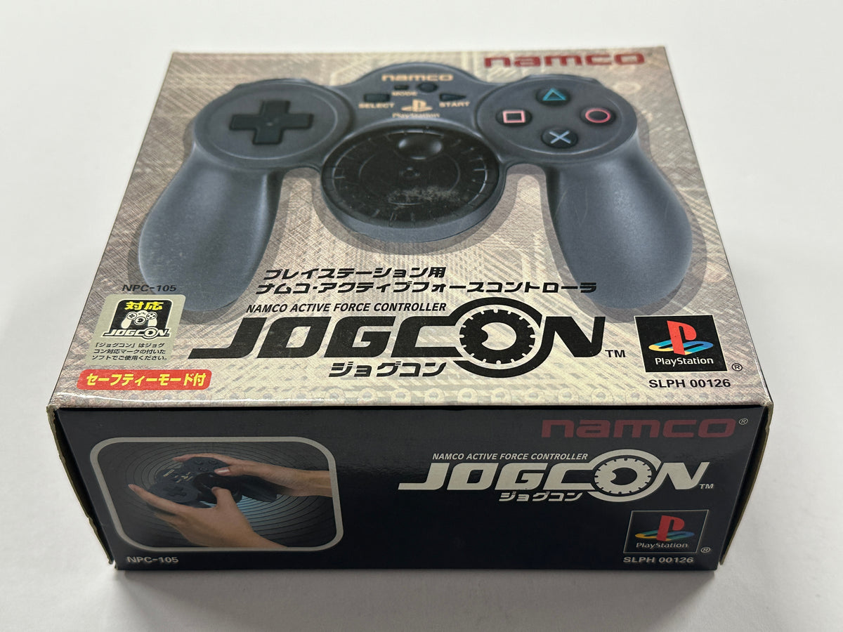 Namco NPC-105 Jogcon Sony Playstation 1 2 Steering Wheel Active sale Force Controller