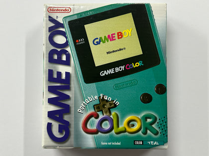 Teal Blue Nintendo Gameboy Color Console Complete In Box