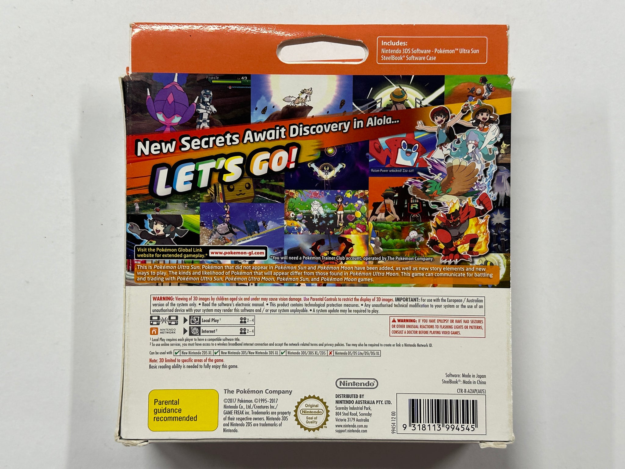 Pokemon Ultra Sun Fan Edition Complete In Box