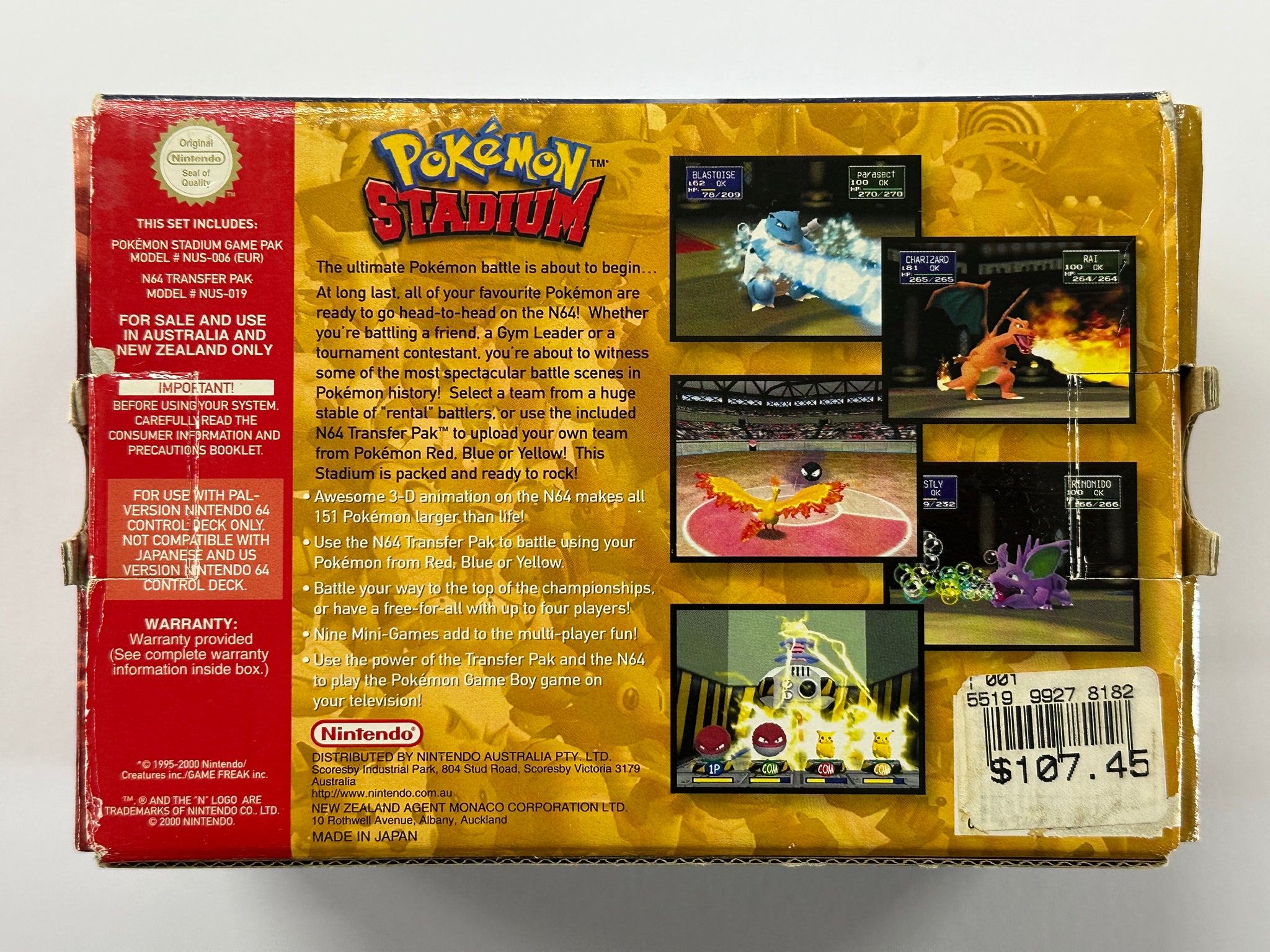Pokemon Stadium Complete In Box