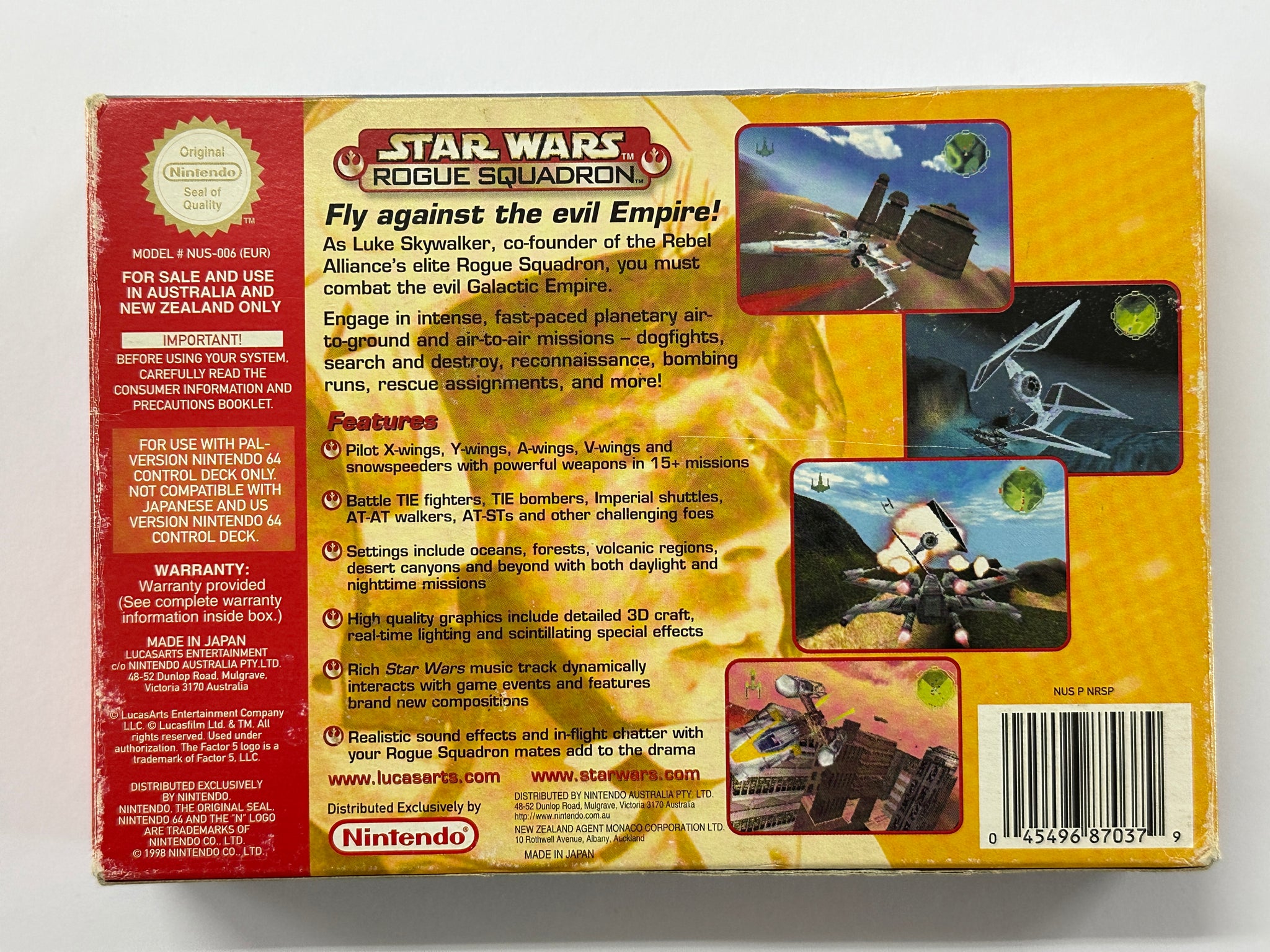 Star Wars Rogue Squadron Complete In Box