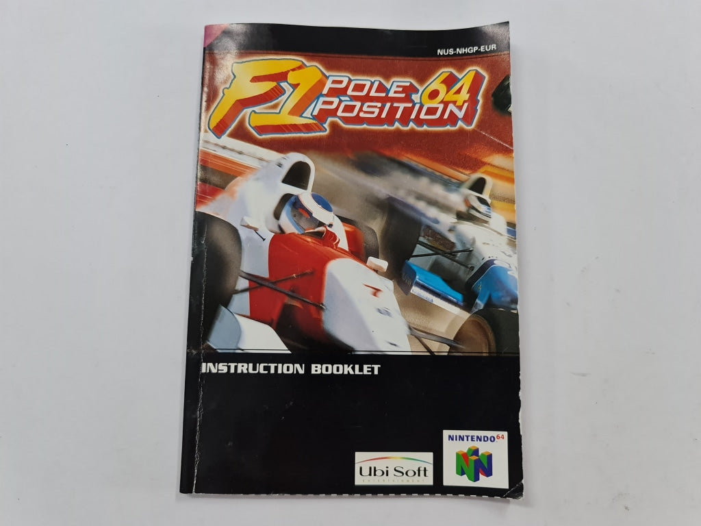 F1 Pole Position 64 Instruction Booklet