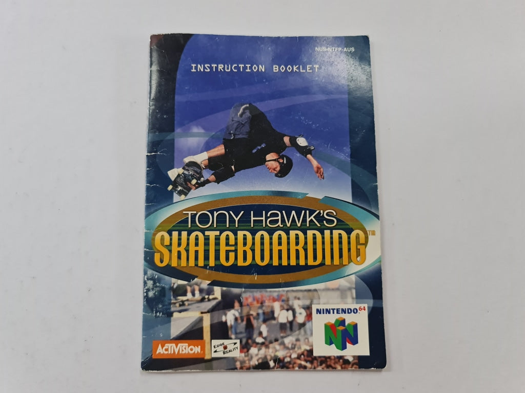 Tony Hawks Skateboarding Instruction Booklet