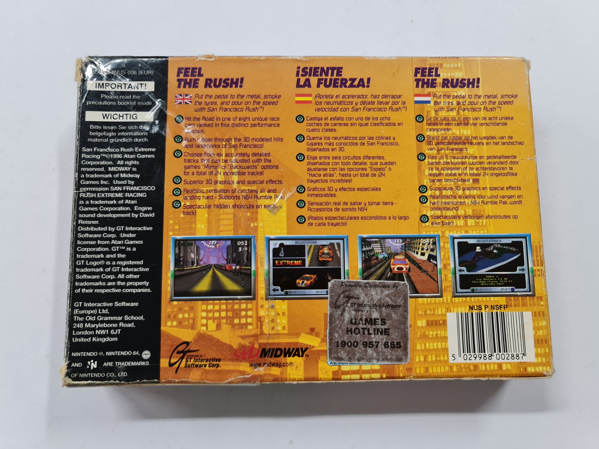 San Francisco Rush Extreme Racing Complete In Box
