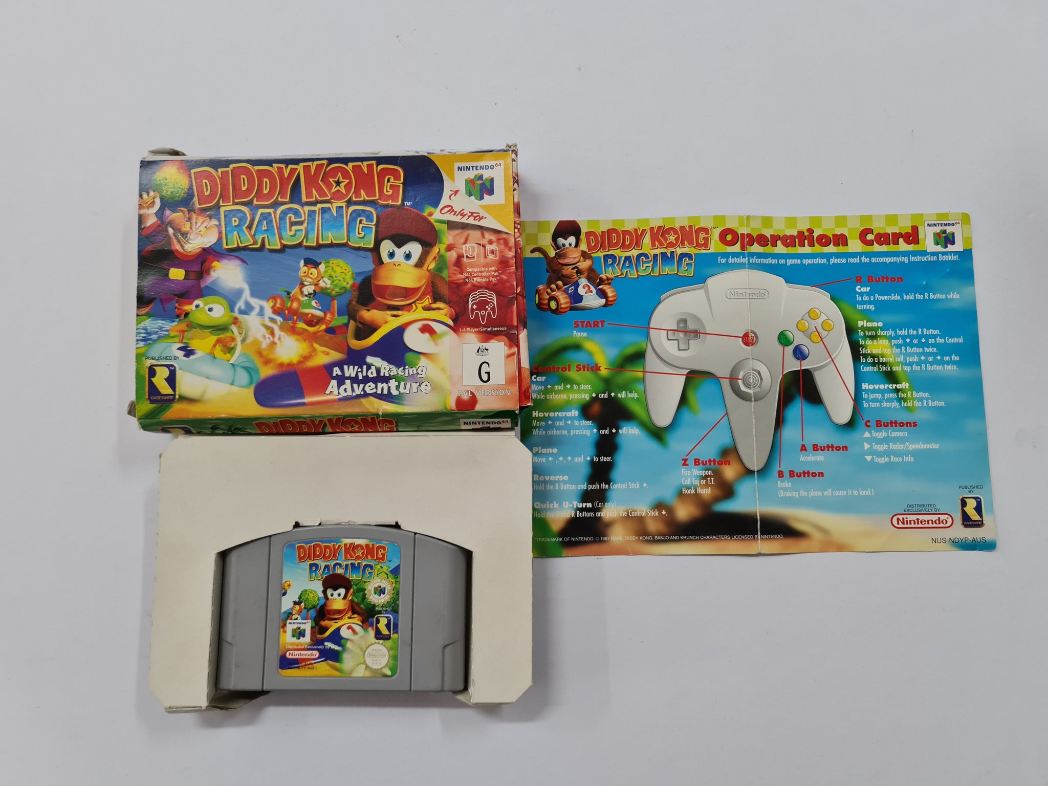 Diddy Kong Racing In Original Box