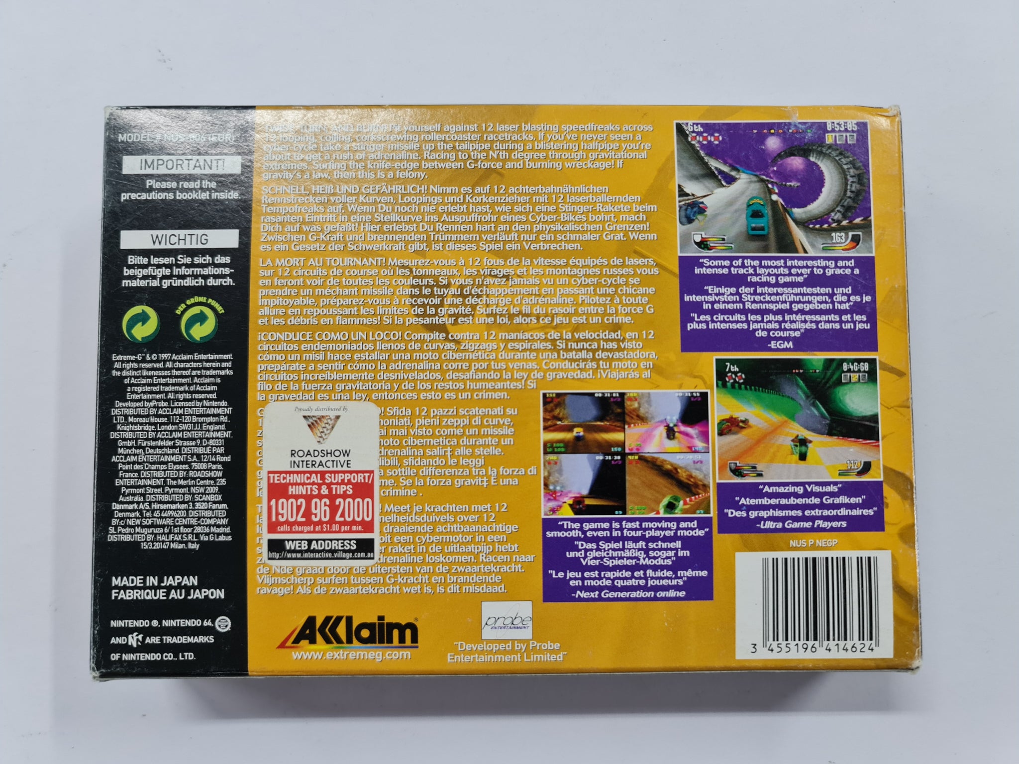Extreme G Complete In Box