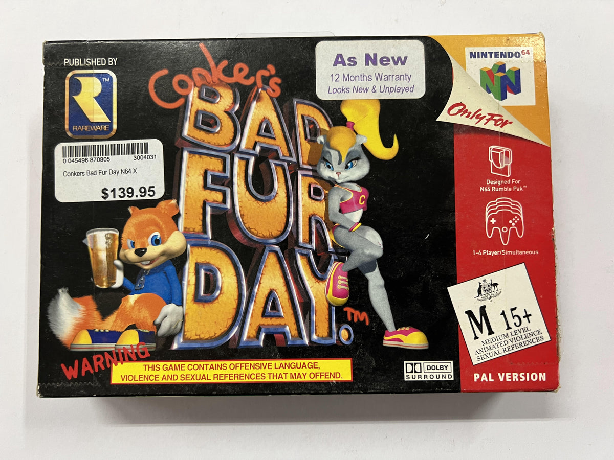 Nintendo Switch Conkers BAD FUR DAY Will We See Conker's Bad Fur Day On Nintendo Switch Online