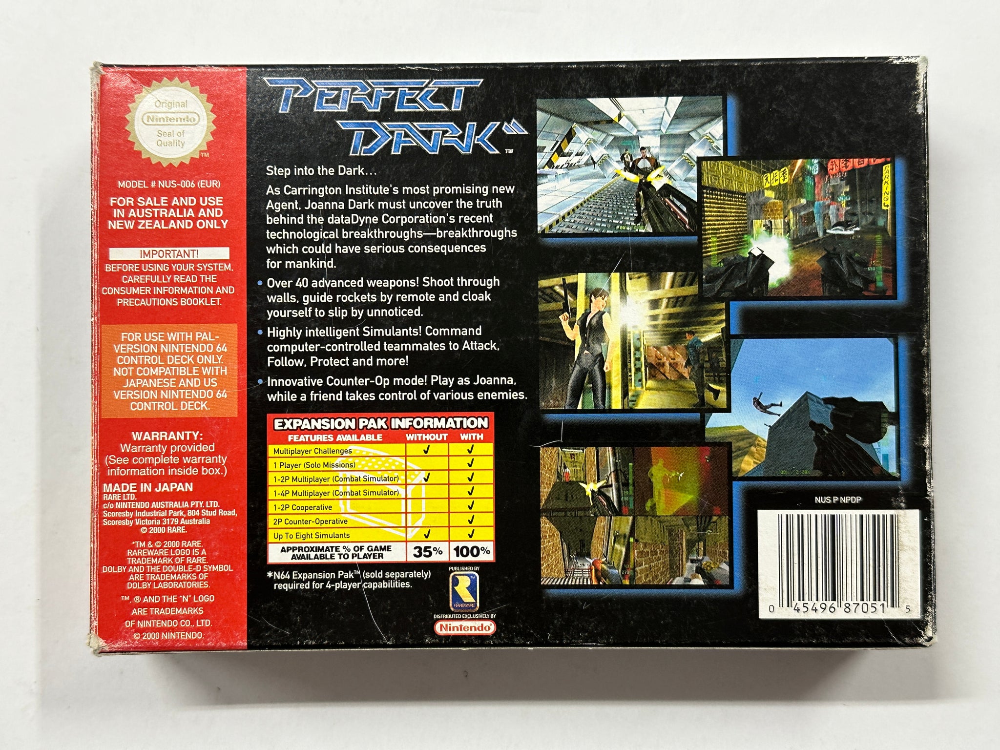 Perfect Dark Complete In Box