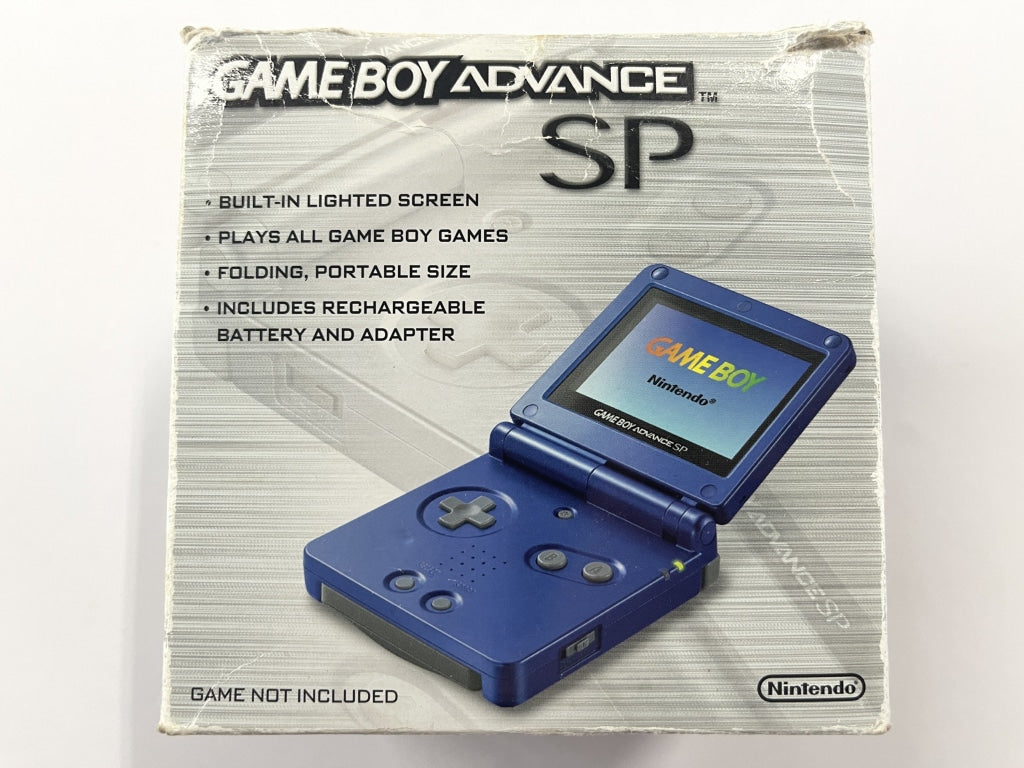 Cobalt Blue Gameboy Advance SP SP Console Complete In Box – The Game Experts