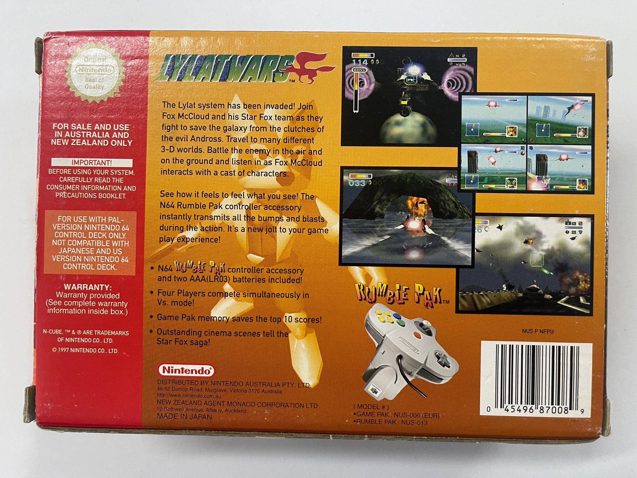 Lylat Wars In Original Box