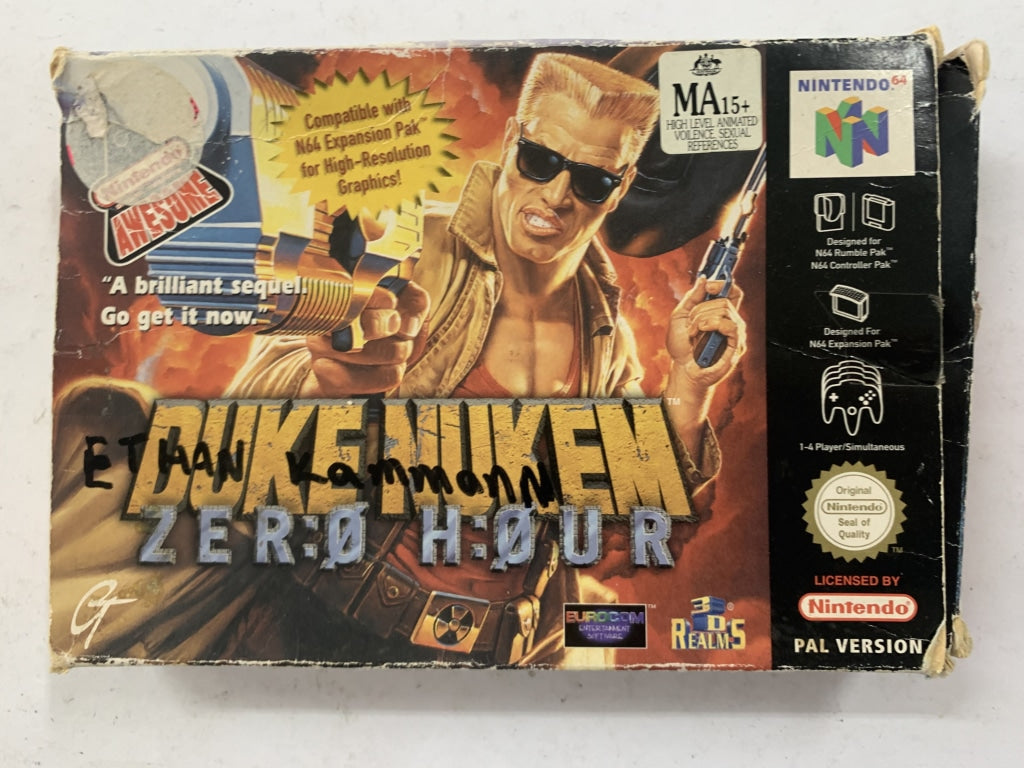 Duke Nukem Zero Hour In Original Box