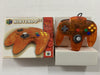 Genuine Limited Edition Fire Orange Funtastic Nintendo 64 N64 Controller Complete In Box