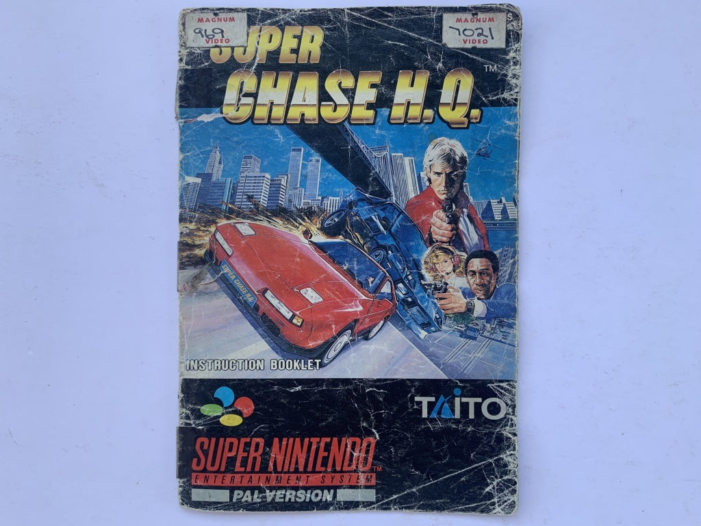 Super Chase HQ Game Manual – The Game Experts