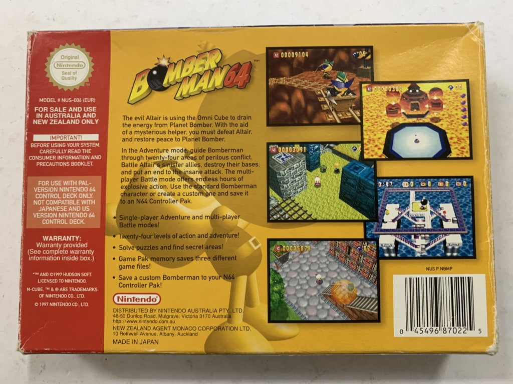 Bomberman 64 In Original Box