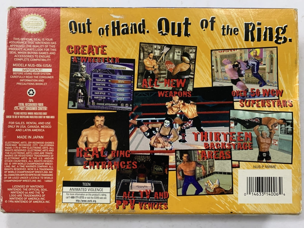 WCW Mayhem NTSC Complete In Box