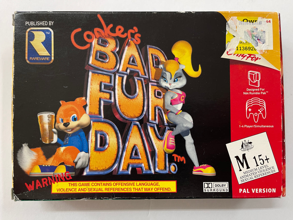 Conkers authentic Bad Fur Day N64 Game