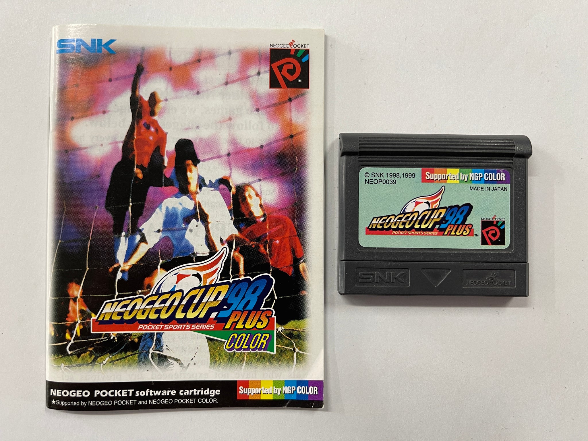 Neo Geo Cup 98 Cartridge with Manual