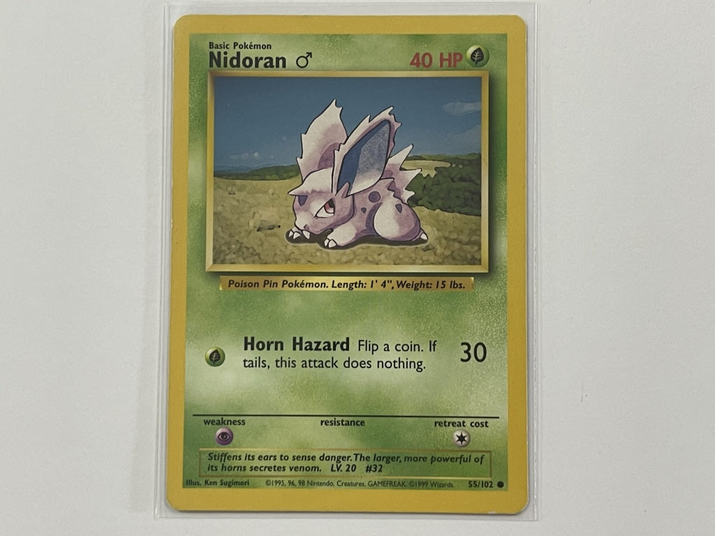 1995 nidoran pokemon card value Nidoran 55/102 First 1st Edition Shadowless Base Set 1999 NM