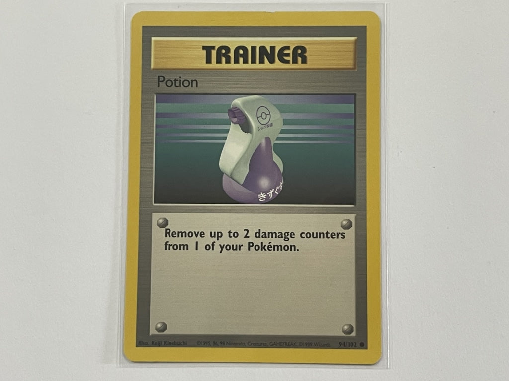 Trainer Potion 94/102 Base Set Pokemon TCG Card In Protective Penny Sl –  The Game Experts