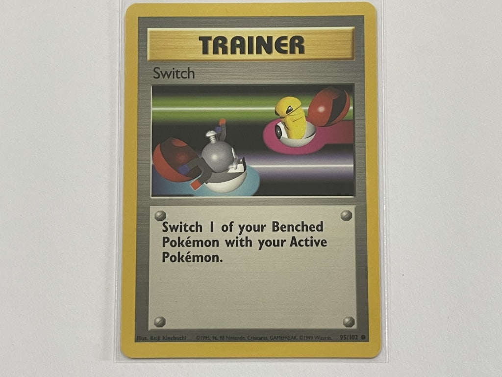 Trainer Switch 95/102 Base Set Pokemon TCG Card In Protective Penny Sl –  The Game Experts