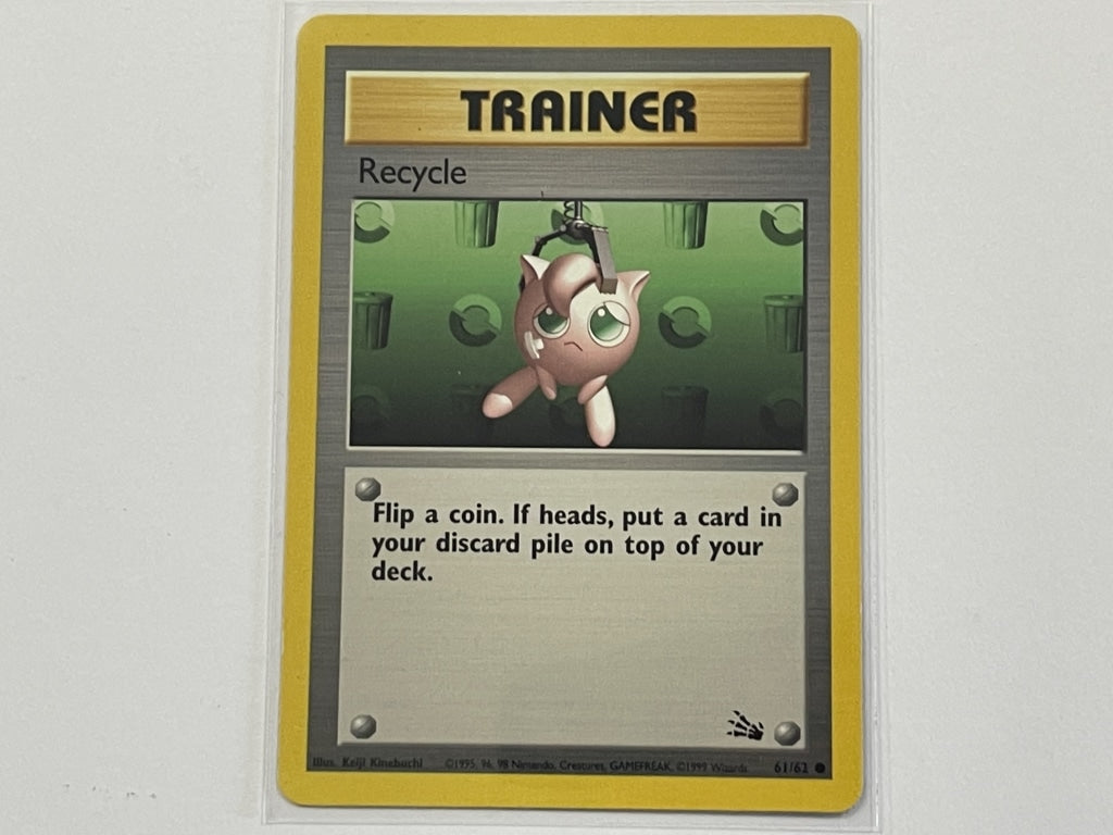 Recycle 61/62 Fossil Set Pokemon TCG Card In Protective Penny Sleeve – The  Game Experts