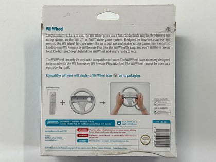 Nintendo Wii/Wii U Steering Wheel Complete In Box
