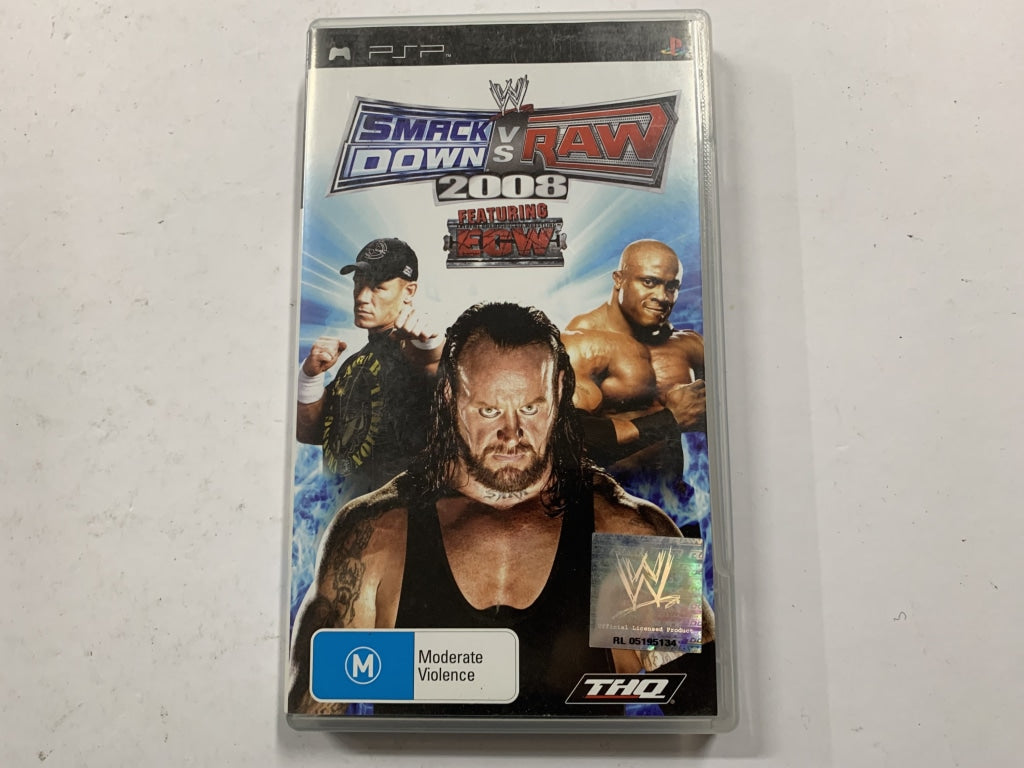 Smackdown VS Raw 2008 Featuring ECW Complete In Original Case