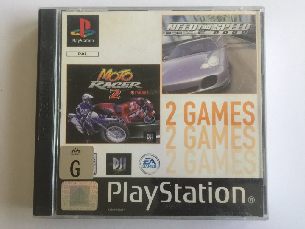 Moto Racer 2 & Need For Speed Porsche Challenge 2in1 Complete In Original Case
